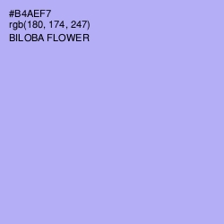 #B4AEF7 - Biloba Flower Color Image