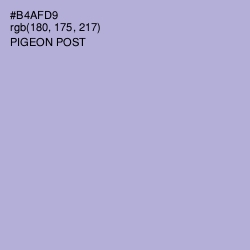 #B4AFD9 - Pigeon Post Color Image