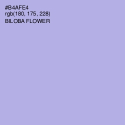 #B4AFE4 - Biloba Flower Color Image