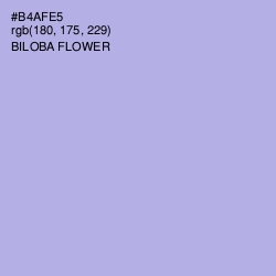 #B4AFE5 - Biloba Flower Color Image