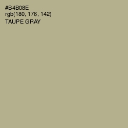#B4B08E - Taupe Gray Color Image