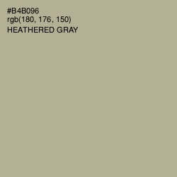 #B4B096 - Heathered Gray Color Image