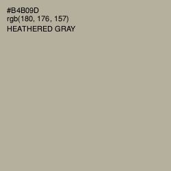 #B4B09D - Heathered Gray Color Image