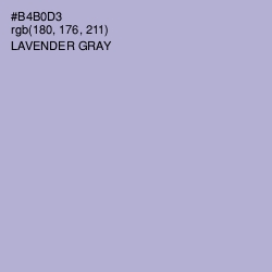 #B4B0D3 - Lavender Gray Color Image