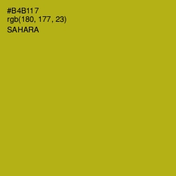 #B4B117 - Sahara Color Image
