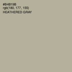 #B4B19B - Heathered Gray Color Image