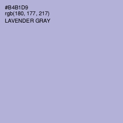 #B4B1D9 - Lavender Gray Color Image