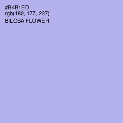 #B4B1ED - Biloba Flower Color Image