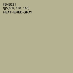 #B4B291 - Heathered Gray Color Image