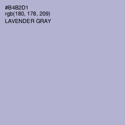 #B4B2D1 - Lavender Gray Color Image