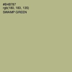 #B4B787 - Swamp Green Color Image