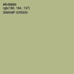 #B4B889 - Swamp Green Color Image