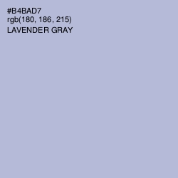 #B4BAD7 - Lavender Gray Color Image
