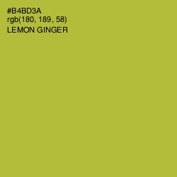 #B4BD3A - Lemon Ginger Color Image