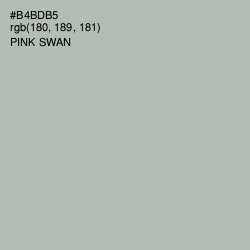 #B4BDB5 - Pink Swan Color Image