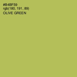 #B4BF59 - Olive Green Color Image