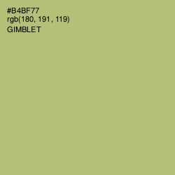 #B4BF77 - Gimblet Color Image