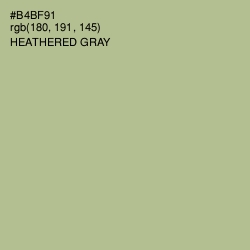 #B4BF91 - Heathered Gray Color Image