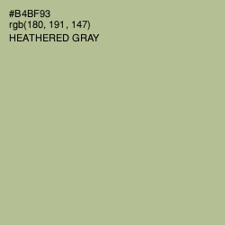 #B4BF93 - Heathered Gray Color Image