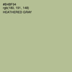 #B4BF94 - Heathered Gray Color Image