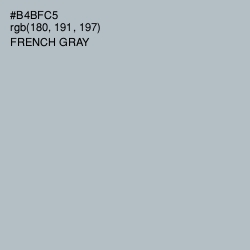 #B4BFC5 - French Gray Color Image