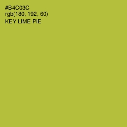 #B4C03C - Key Lime Pie Color Image