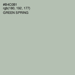 #B4C0B1 - Green Spring Color Image