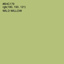 #B4C179 - Wild Willow Color Image