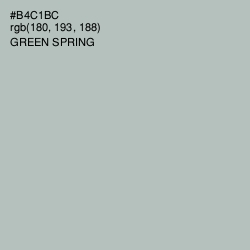 #B4C1BC - Green Spring Color Image