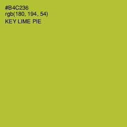 #B4C236 - Key Lime Pie Color Image