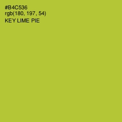 #B4C536 - Key Lime Pie Color Image