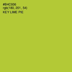 #B4C936 - Key Lime Pie Color Image