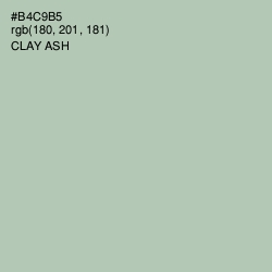 #B4C9B5 - Clay Ash Color Image