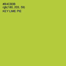#B4CB3B - Key Lime Pie Color Image