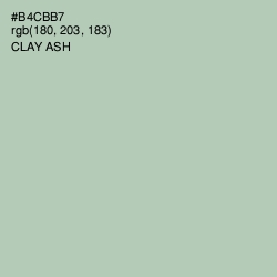 #B4CBB7 - Clay Ash Color Image