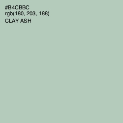#B4CBBC - Clay Ash Color Image