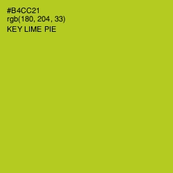 #B4CC21 - Key Lime Pie Color Image