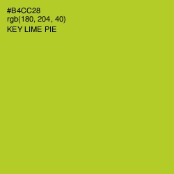 #B4CC28 - Key Lime Pie Color Image