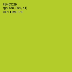 #B4CC29 - Key Lime Pie Color Image