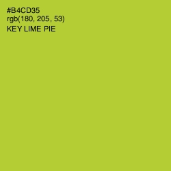 #B4CD35 - Key Lime Pie Color Image