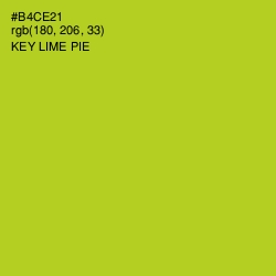 #B4CE21 - Key Lime Pie Color Image