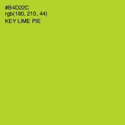 #B4D22C - Key Lime Pie Color Image