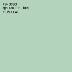 #B4D3BD - Gum Leaf Color Image