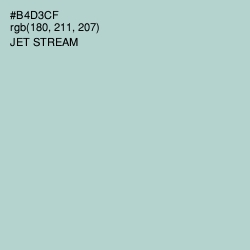 #B4D3CF - Jet Stream Color Image