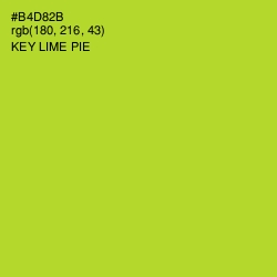 #B4D82B - Key Lime Pie Color Image