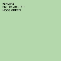 #B4D8AB - Moss Green Color Image