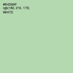 #B4D8AF - Moss Green Color Image