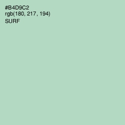 #B4D9C2 - Surf Color Image