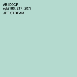 #B4D9CF - Jet Stream Color Image