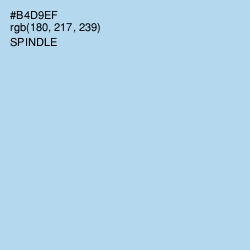 #B4D9EF - Spindle Color Image